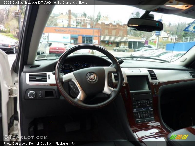 White Diamond / Ebony 2008 Cadillac Escalade EXT AWD