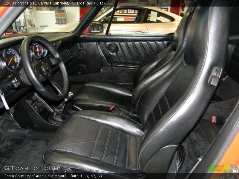  1988 911 Carrera Cabriolet Black Interior