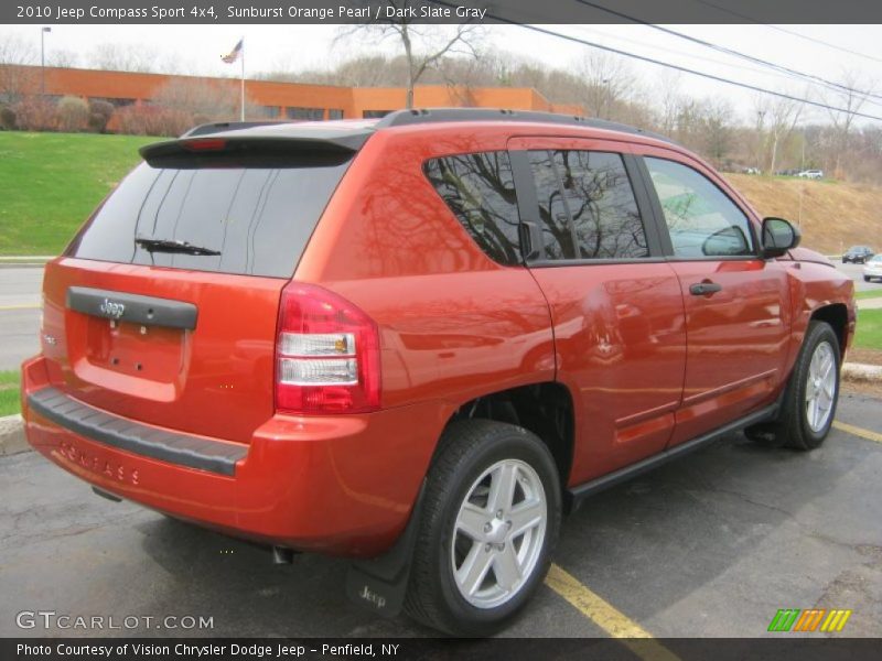 Sunburst Orange Pearl / Dark Slate Gray 2010 Jeep Compass Sport 4x4