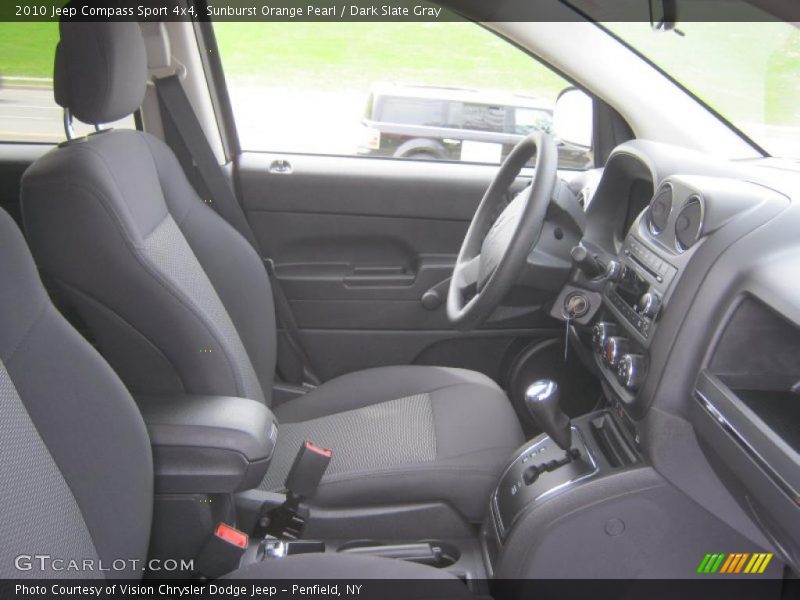 Sunburst Orange Pearl / Dark Slate Gray 2010 Jeep Compass Sport 4x4