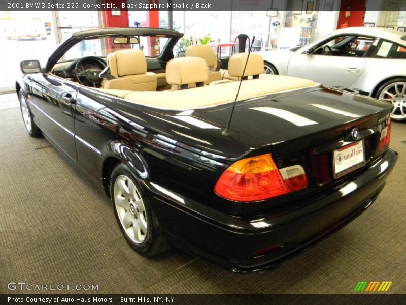 Black Sapphire Metallic / Black 2001 BMW 3 Series 325i Convertible