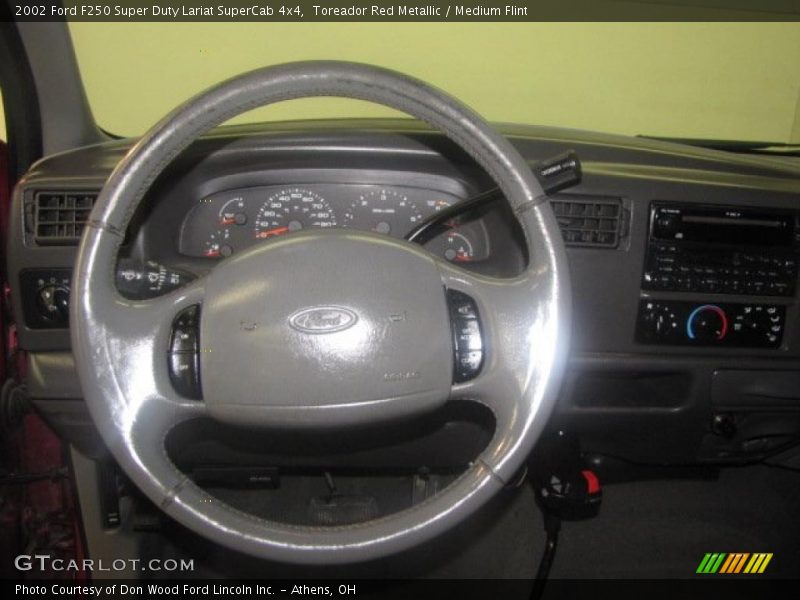 Toreador Red Metallic / Medium Flint 2002 Ford F250 Super Duty Lariat SuperCab 4x4