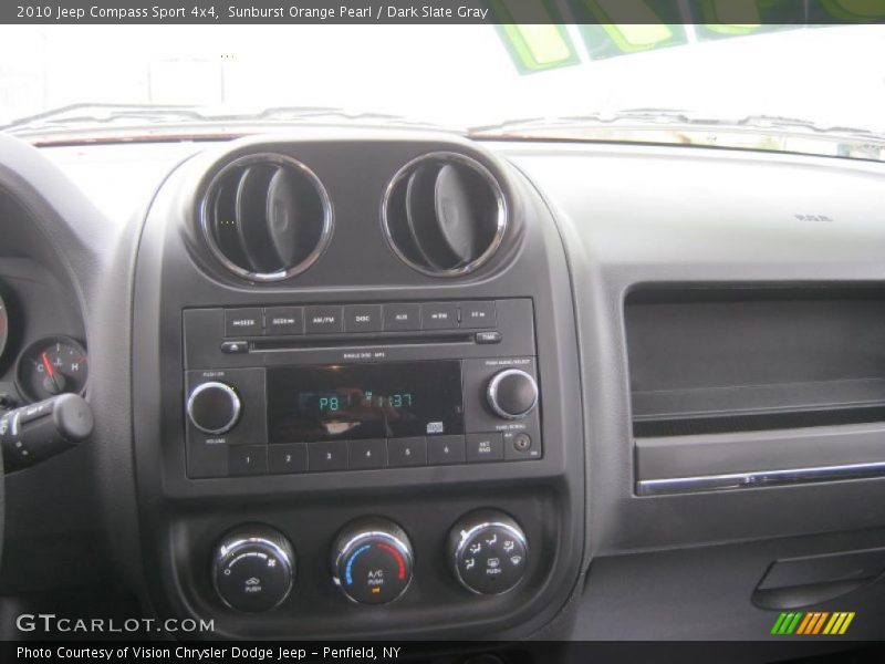 Sunburst Orange Pearl / Dark Slate Gray 2010 Jeep Compass Sport 4x4