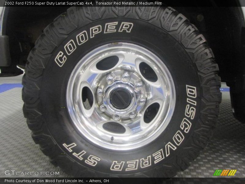Toreador Red Metallic / Medium Flint 2002 Ford F250 Super Duty Lariat SuperCab 4x4