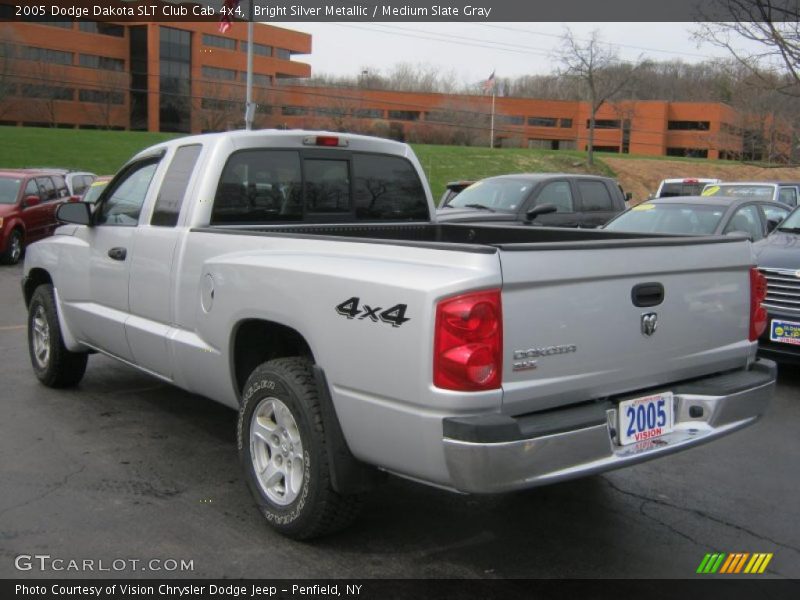 Bright Silver Metallic / Medium Slate Gray 2005 Dodge Dakota SLT Club Cab 4x4