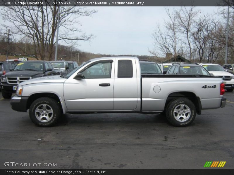  2005 Dakota SLT Club Cab 4x4 Bright Silver Metallic