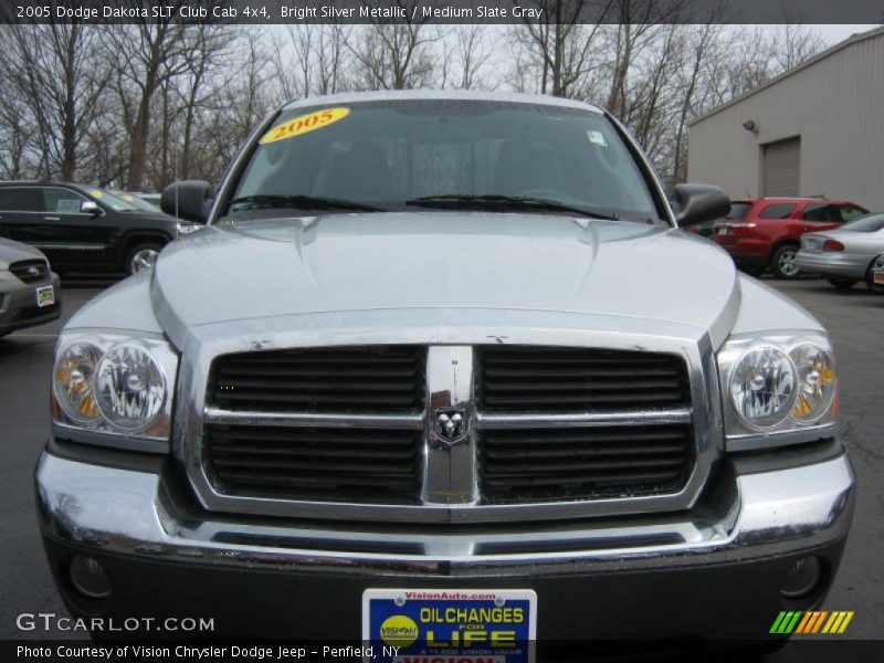 Bright Silver Metallic / Medium Slate Gray 2005 Dodge Dakota SLT Club Cab 4x4