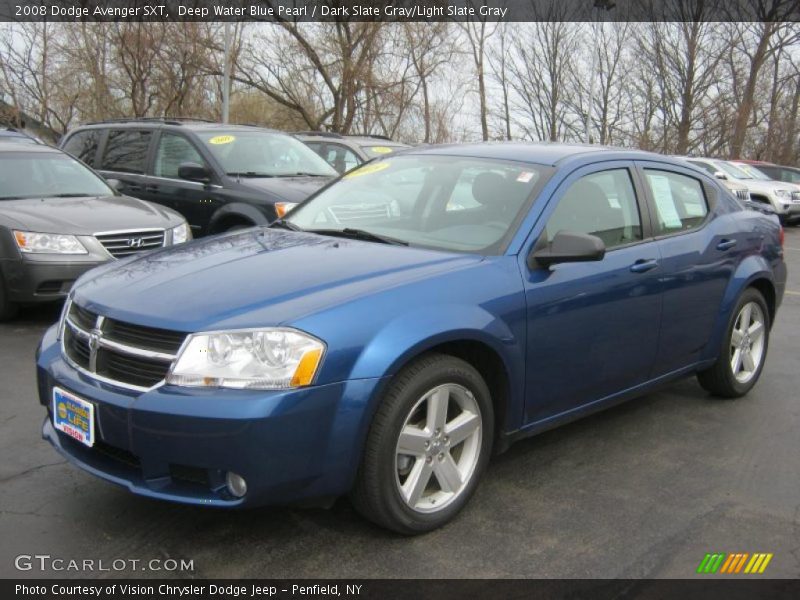 Deep Water Blue Pearl / Dark Slate Gray/Light Slate Gray 2008 Dodge Avenger SXT