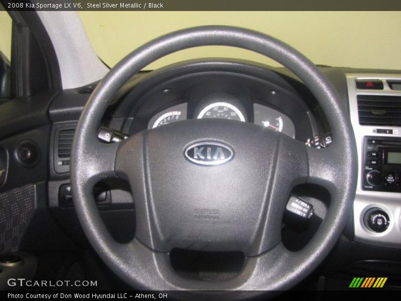 Steel Silver Metallic / Black 2008 Kia Sportage LX V6