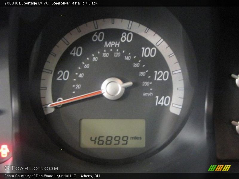 Steel Silver Metallic / Black 2008 Kia Sportage LX V6