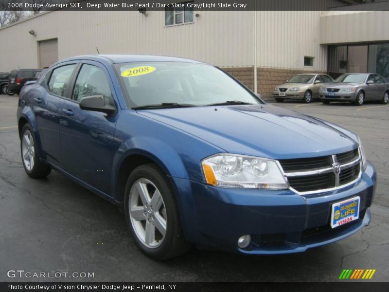 Deep Water Blue Pearl / Dark Slate Gray/Light Slate Gray 2008 Dodge Avenger SXT