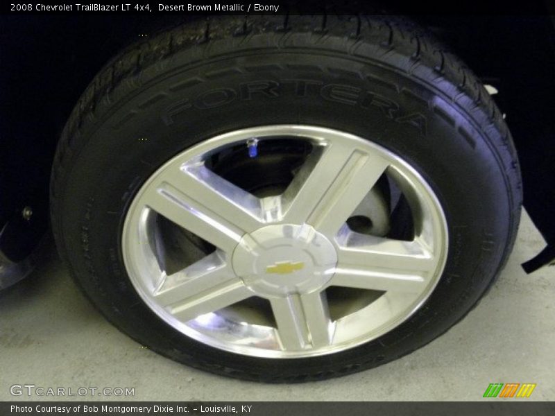 Desert Brown Metallic / Ebony 2008 Chevrolet TrailBlazer LT 4x4