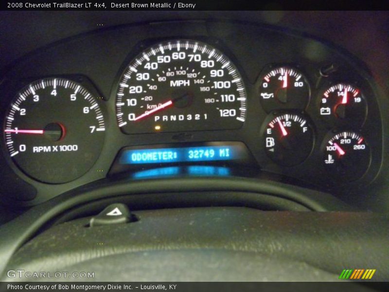 Desert Brown Metallic / Ebony 2008 Chevrolet TrailBlazer LT 4x4