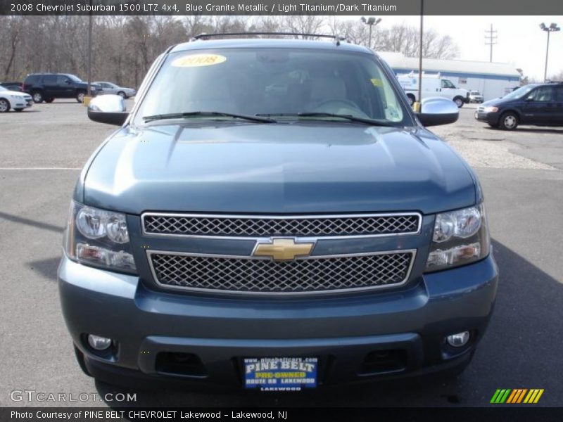 Blue Granite Metallic / Light Titanium/Dark Titanium 2008 Chevrolet Suburban 1500 LTZ 4x4