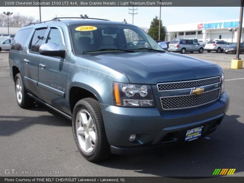 Blue Granite Metallic / Light Titanium/Dark Titanium 2008 Chevrolet Suburban 1500 LTZ 4x4