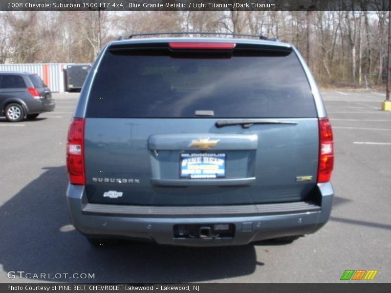 Blue Granite Metallic / Light Titanium/Dark Titanium 2008 Chevrolet Suburban 1500 LTZ 4x4