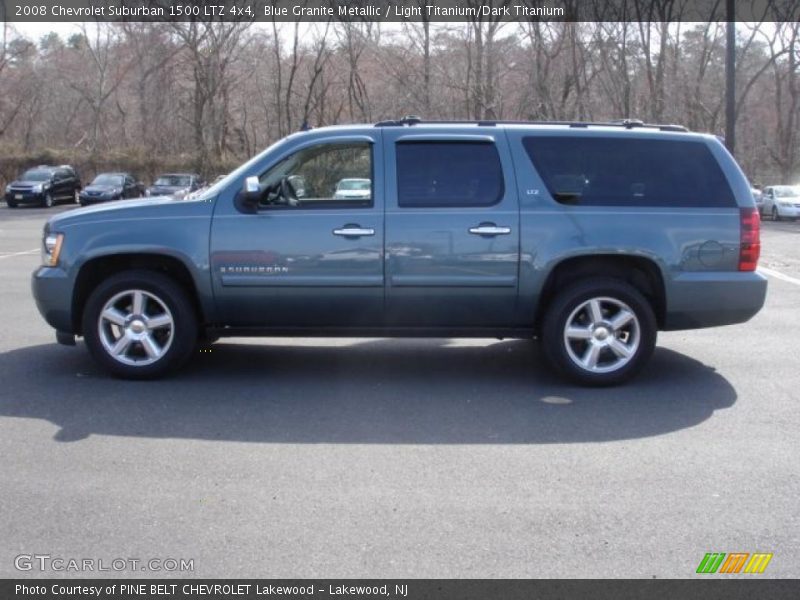 Blue Granite Metallic / Light Titanium/Dark Titanium 2008 Chevrolet Suburban 1500 LTZ 4x4