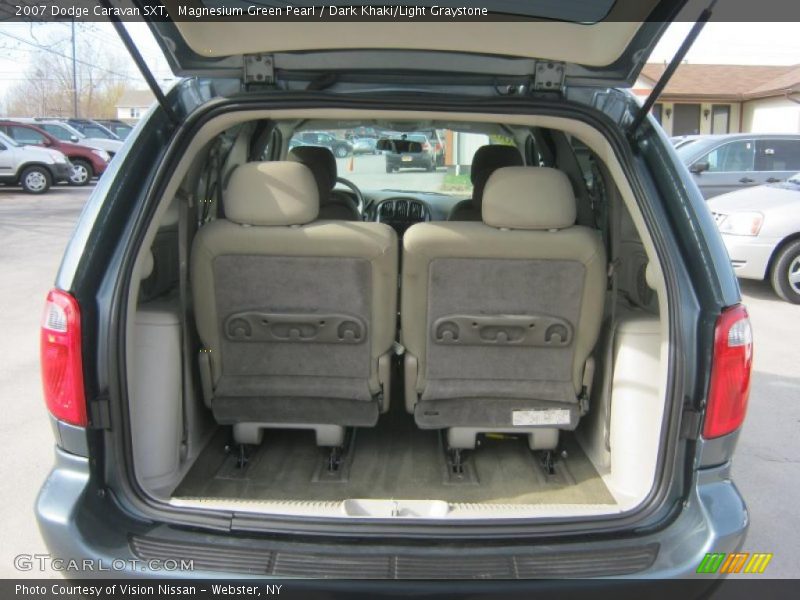 Magnesium Green Pearl / Dark Khaki/Light Graystone 2007 Dodge Caravan SXT