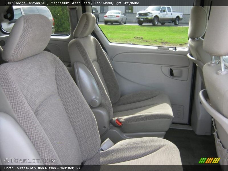Magnesium Green Pearl / Dark Khaki/Light Graystone 2007 Dodge Caravan SXT