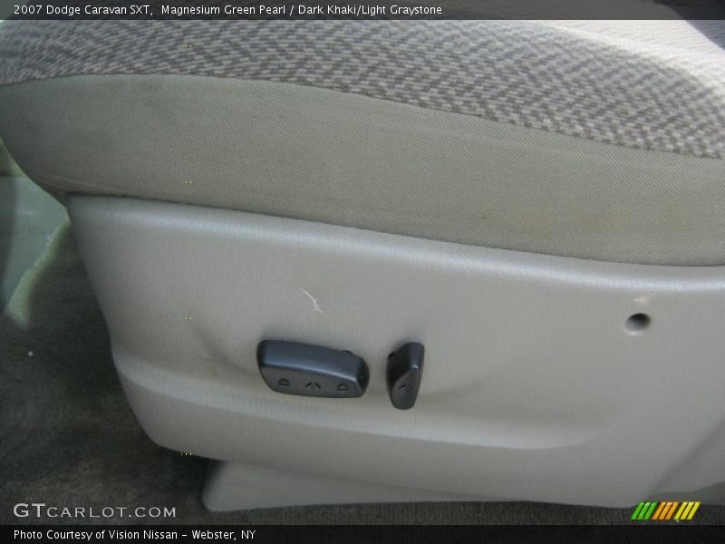 Magnesium Green Pearl / Dark Khaki/Light Graystone 2007 Dodge Caravan SXT