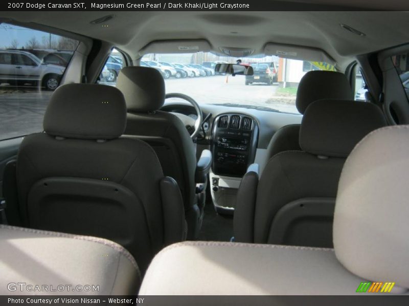 Magnesium Green Pearl / Dark Khaki/Light Graystone 2007 Dodge Caravan SXT