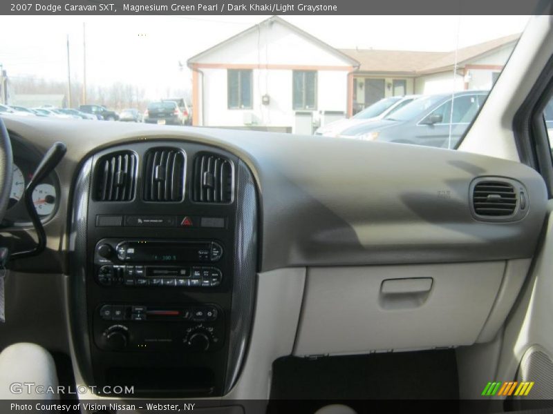 Magnesium Green Pearl / Dark Khaki/Light Graystone 2007 Dodge Caravan SXT