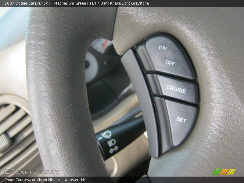 Magnesium Green Pearl / Dark Khaki/Light Graystone 2007 Dodge Caravan SXT