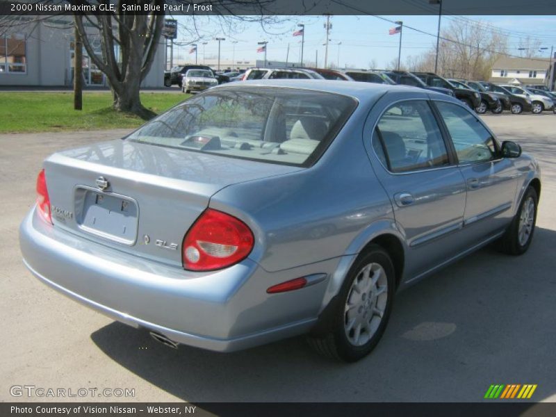 Satin Blue Pearl / Frost 2000 Nissan Maxima GLE
