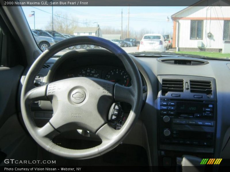Satin Blue Pearl / Frost 2000 Nissan Maxima GLE