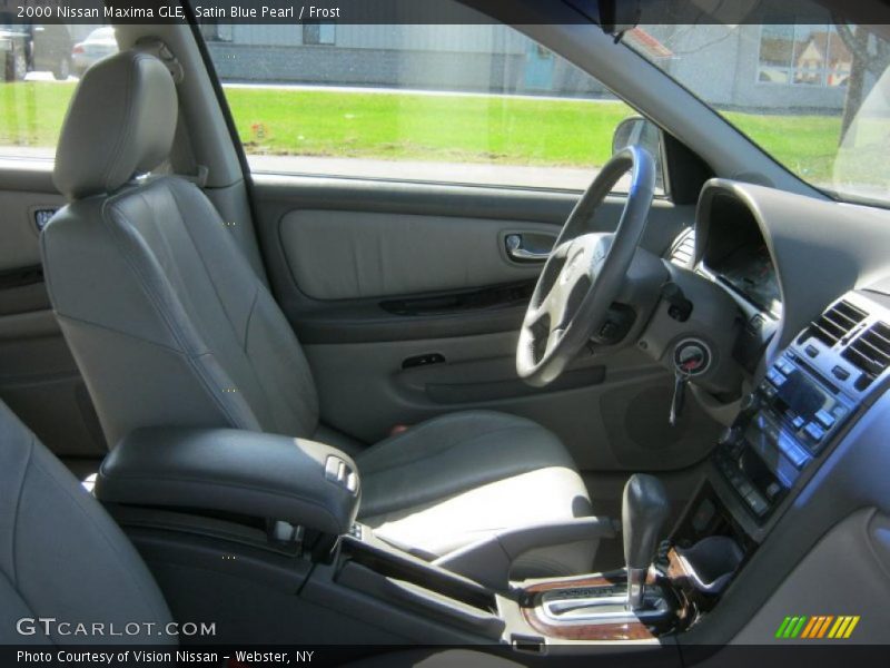 Satin Blue Pearl / Frost 2000 Nissan Maxima GLE