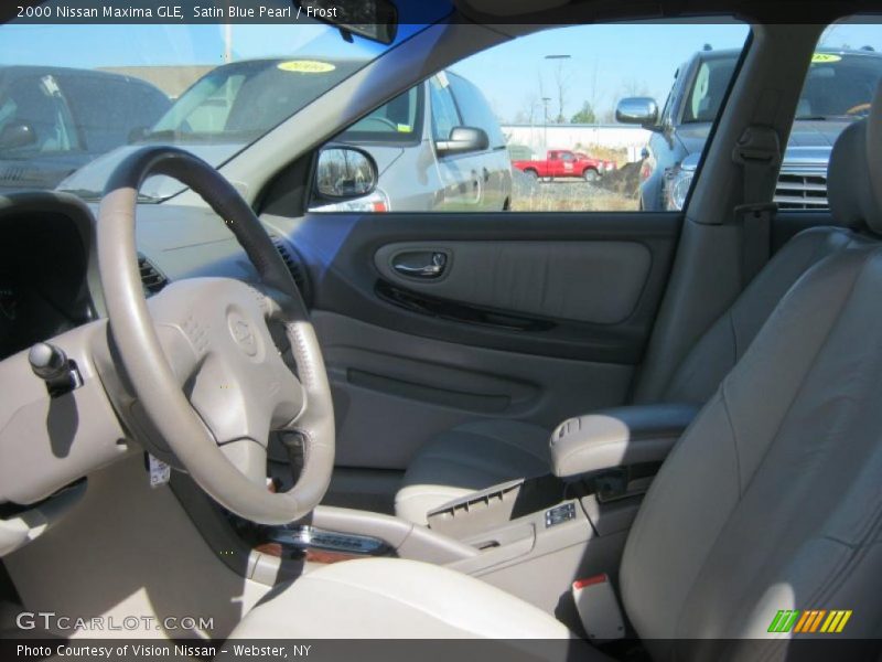 Satin Blue Pearl / Frost 2000 Nissan Maxima GLE