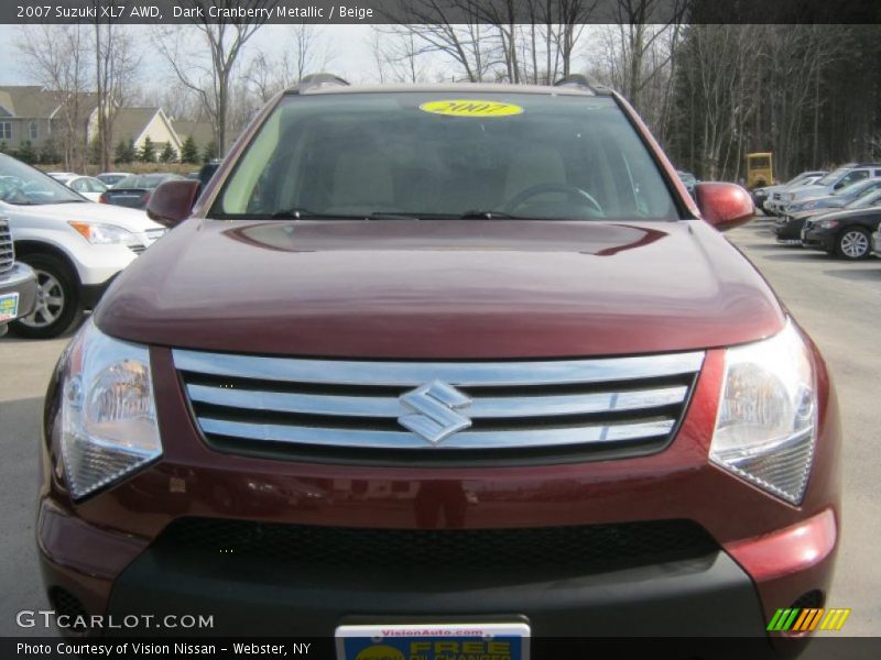 Dark Cranberry Metallic / Beige 2007 Suzuki XL7 AWD