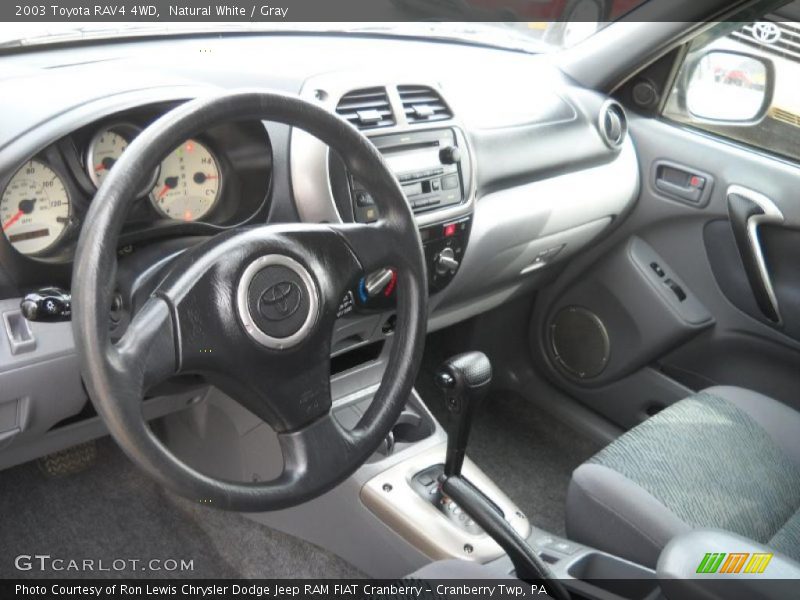 Natural White / Gray 2003 Toyota RAV4 4WD