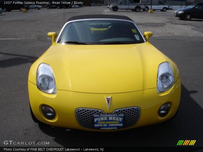 Mean Yellow / Ebony 2007 Pontiac Solstice Roadster