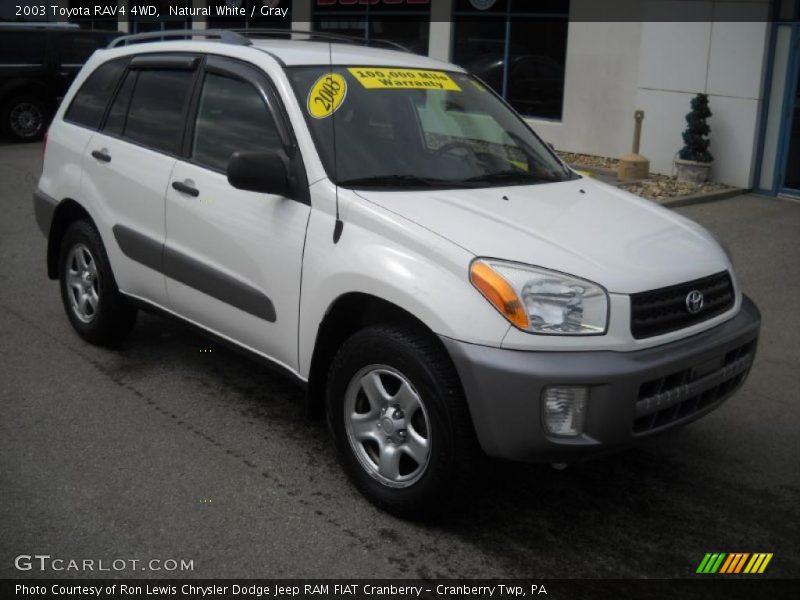 Natural White / Gray 2003 Toyota RAV4 4WD