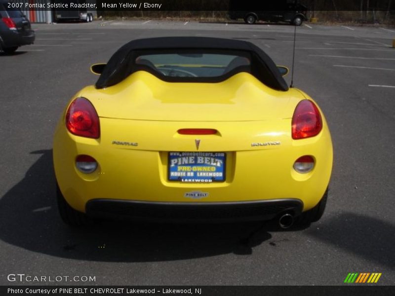  2007 Solstice Roadster Mean Yellow