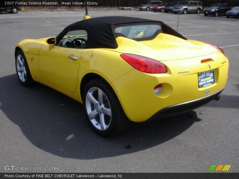 Mean Yellow / Ebony 2007 Pontiac Solstice Roadster