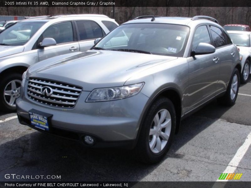 Diamond Graphite Gray / Graphite 2005 Infiniti FX 35 AWD