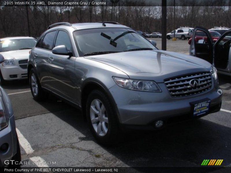 Diamond Graphite Gray / Graphite 2005 Infiniti FX 35 AWD