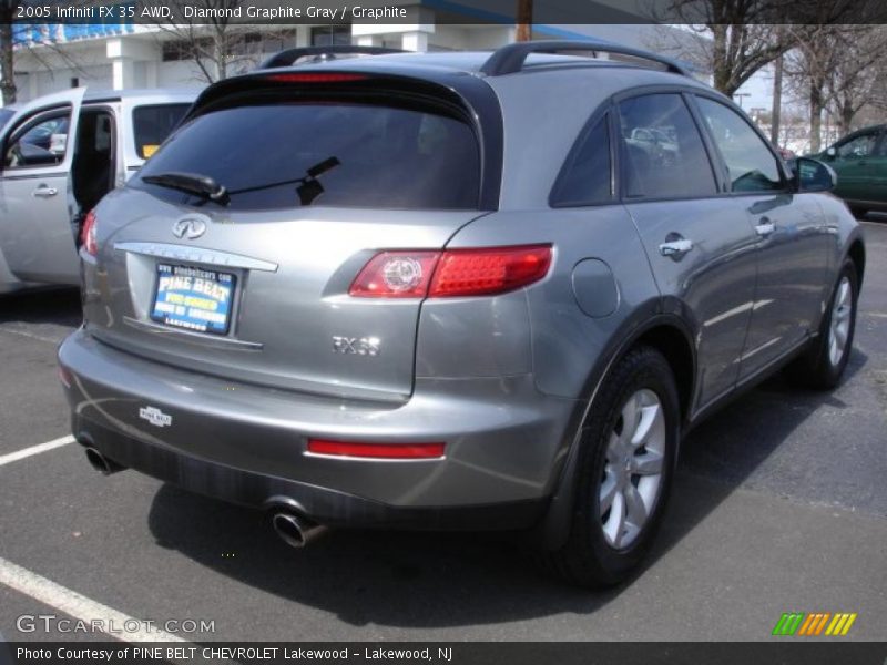 Diamond Graphite Gray / Graphite 2005 Infiniti FX 35 AWD