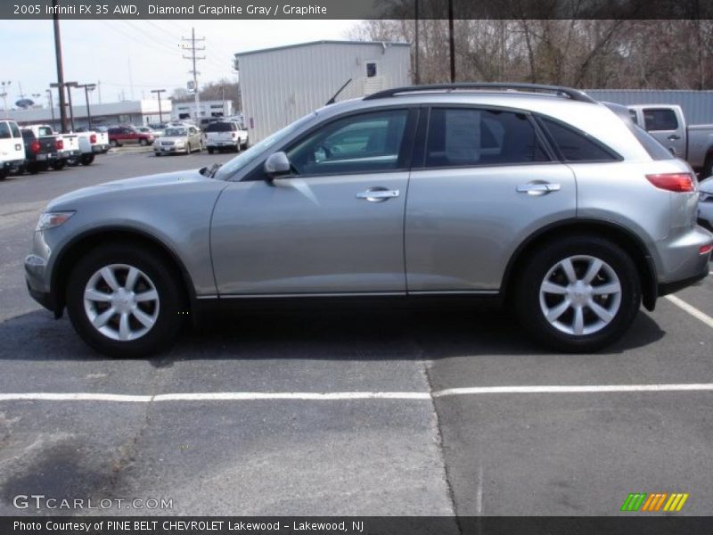 Diamond Graphite Gray / Graphite 2005 Infiniti FX 35 AWD