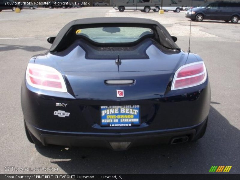 Midnight Blue / Black 2007 Saturn Sky Roadster