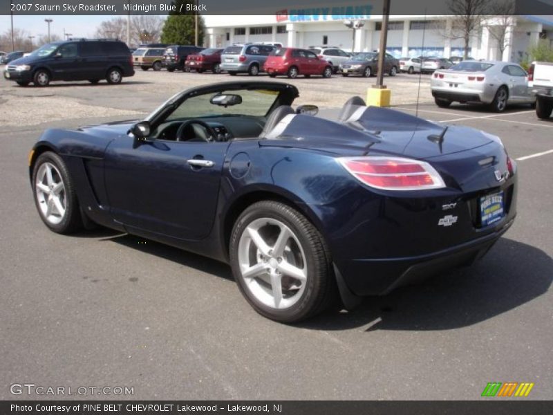 Midnight Blue / Black 2007 Saturn Sky Roadster