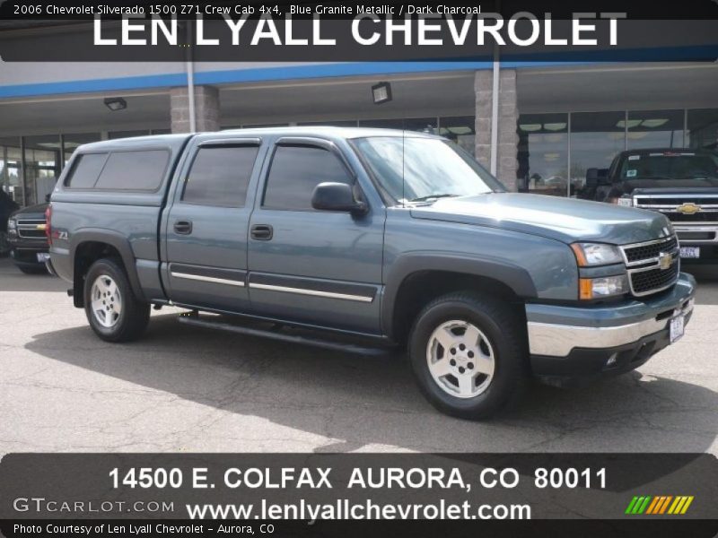Blue Granite Metallic / Dark Charcoal 2006 Chevrolet Silverado 1500 Z71 Crew Cab 4x4