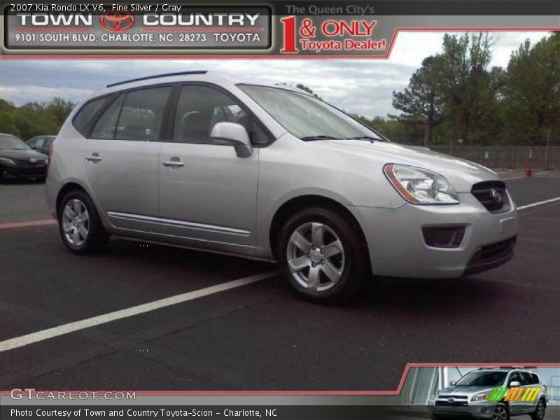Fine Silver / Gray 2007 Kia Rondo LX V6