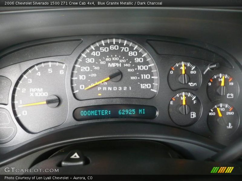 Blue Granite Metallic / Dark Charcoal 2006 Chevrolet Silverado 1500 Z71 Crew Cab 4x4