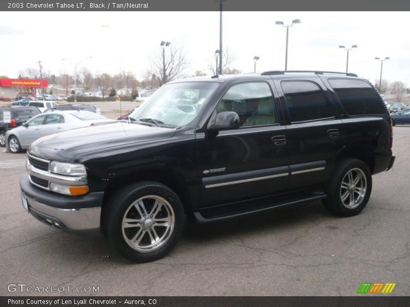 Black / Tan/Neutral 2003 Chevrolet Tahoe LT