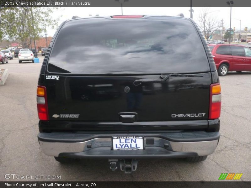 Black / Tan/Neutral 2003 Chevrolet Tahoe LT