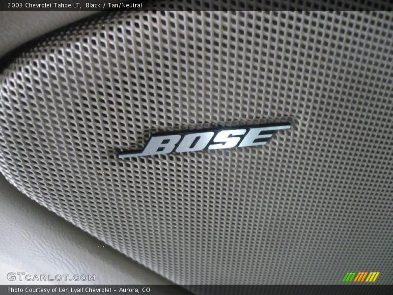 Black / Tan/Neutral 2003 Chevrolet Tahoe LT