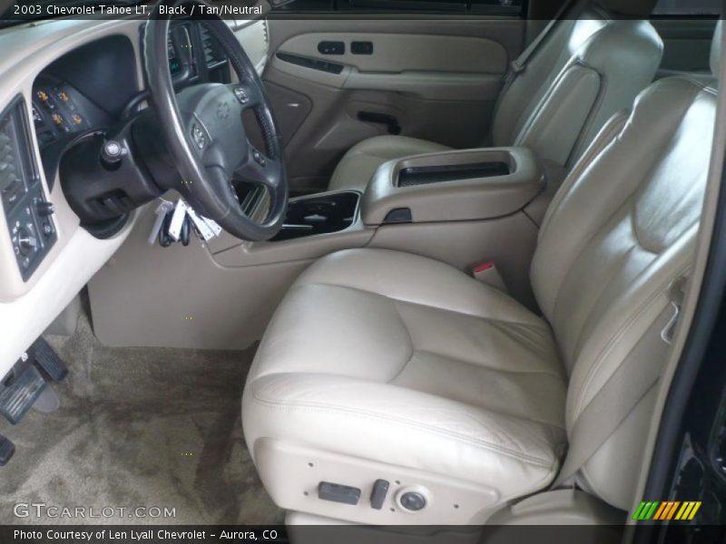 Black / Tan/Neutral 2003 Chevrolet Tahoe LT